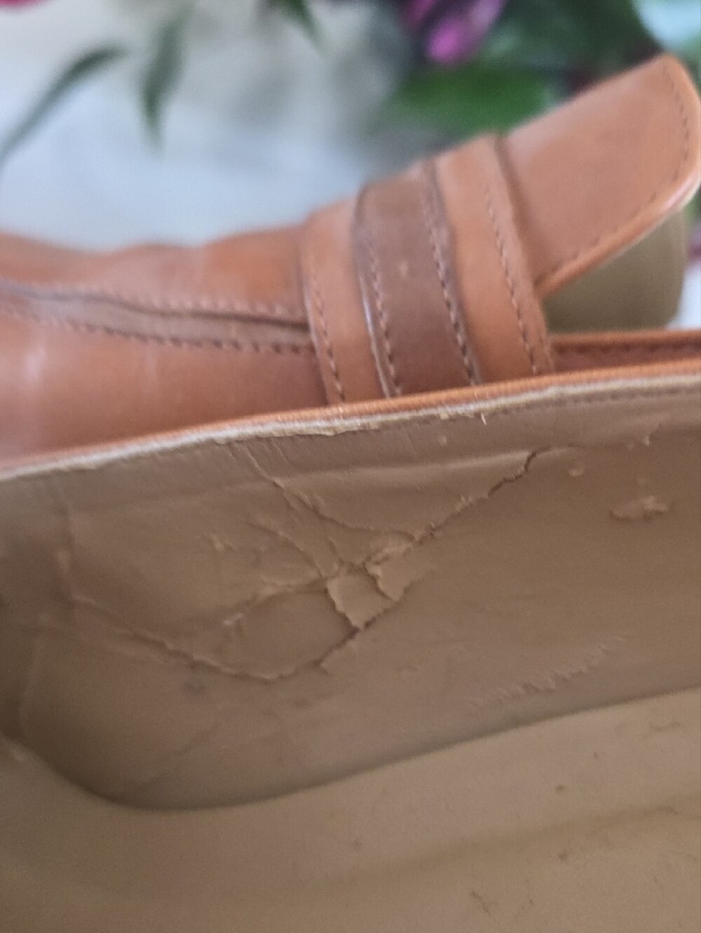 5/25$ Classic Leather Mid-Heel Loafers in Tan - Picture 7 of 12
